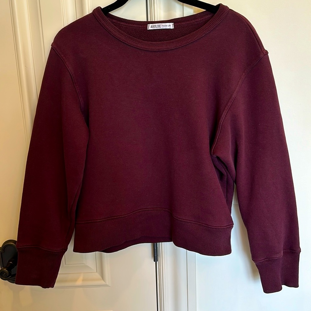 AGOLDE premium 100% cotton cropped sweatshirt - size Medium NWOT